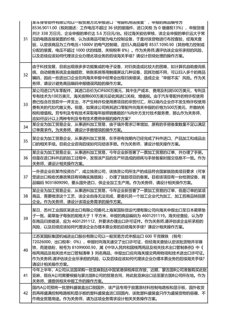 2022年全国职业院校技能大赛高职组 关务技能赛项模拟赛题（PDF版）03