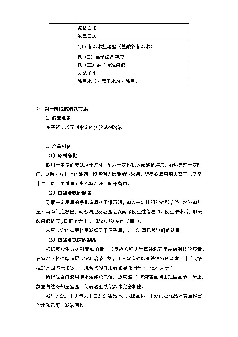 2022年全国职业院校技能大赛高职组 化学实验技术赛项模拟赛题（Word版）03