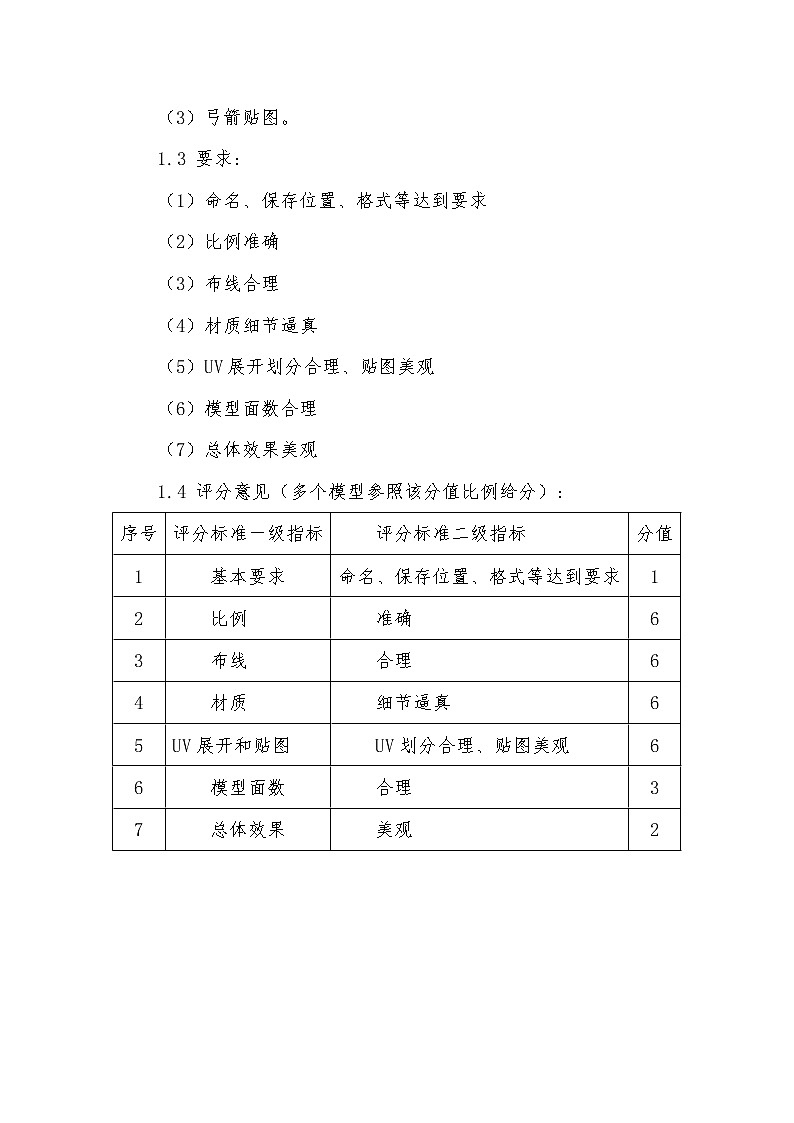 2022年全国职业院校技能大赛高职组 虚拟现实（VR）设计与制作赛项模拟赛题（Word版）03
