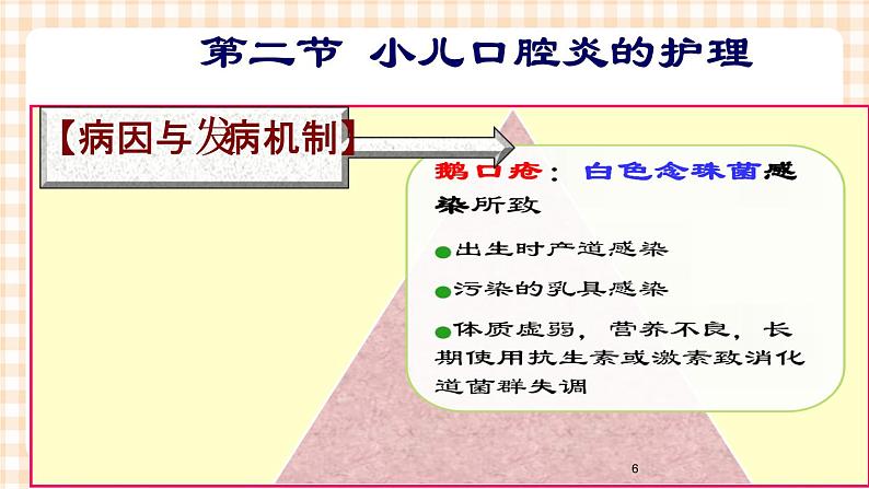 第9章 第2节 小儿口腔炎的护理 课件+学案06