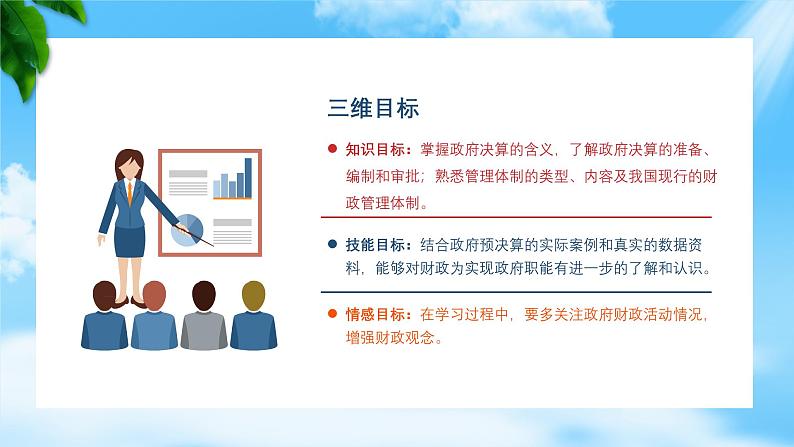 任务4.2、 4.3 理解政府决算、熟悉财政管理体制（教学课件）《财政与金融基础知识》高教社（第四版）同步精品课堂02