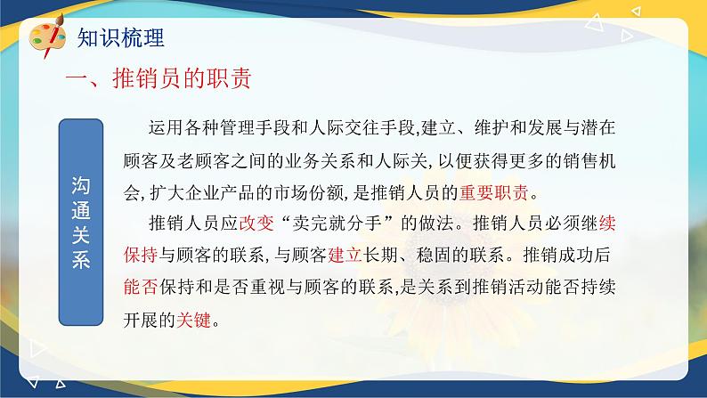 专题二推销员的职责和素质（课件）职教高考市场营销专业《推销实务》07