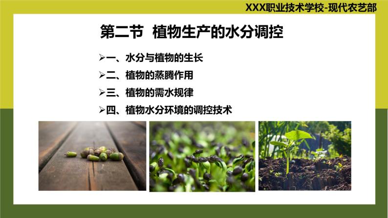 《植物生产与环境》 项目4 任务4.2 植物生产的水分调控 教学课件04