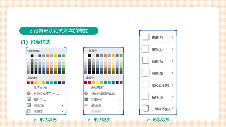 3.4.1《应用形状和艺术字》课件+教案+习题+任务书08