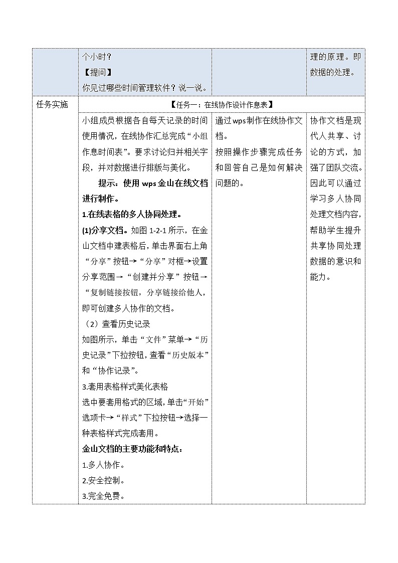 项目 1-2 规划学习时间 课件+教案02