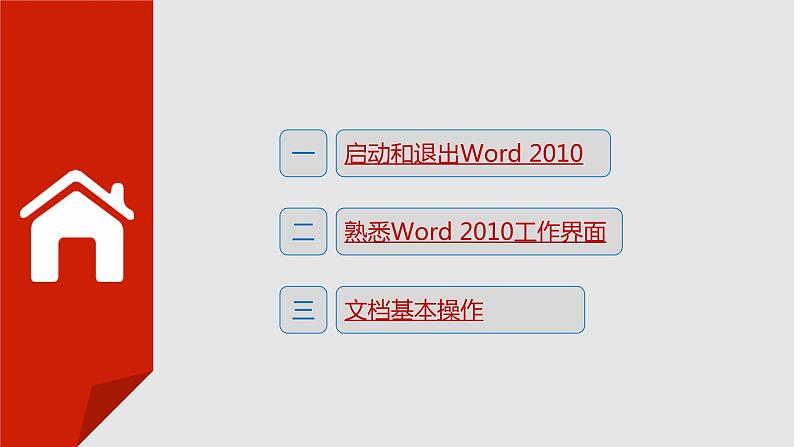 项目三  使用Word 2010制作文档课件PPT第4页