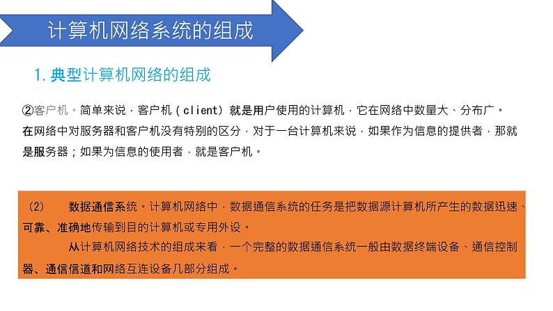 03高教版 中职 信息技术  计算机网络技术   第一章 计算机网络概述 1.3计算机网络的系统组成课件PPT03