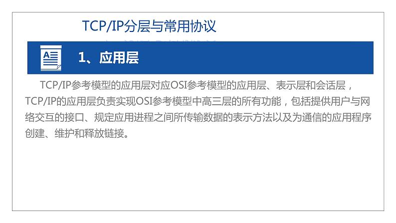 11高教版 中职 信息技术 第三章  计算机网络技术 计算机网络技术基础  3.3TCP IP网络协议课件PPT03