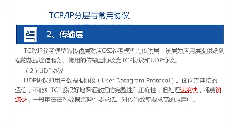 11高教版 中职 信息技术 第三章  计算机网络技术 计算机网络技术基础  3.3TCP IP网络协议课件PPT06