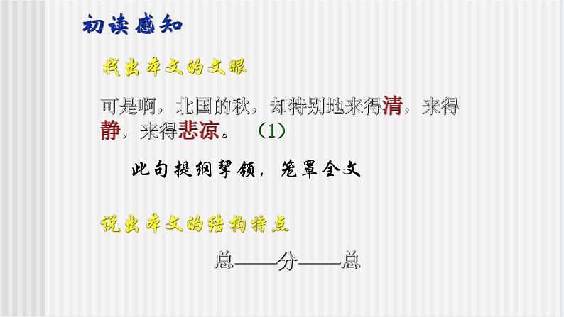 中职语文高教版2.5《故都的秋》课件+教案+同步练习07