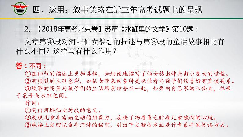 高中语文 人教2003课标版 选修　外国小说欣赏 思考与实践 文学作品的叙事策略 课件08