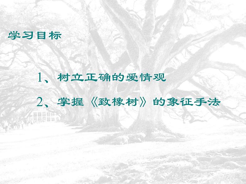 高教版（中职）语文基础模块 上册 《致橡树》课件06