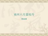 高教版（中職）語文基礎(chǔ)模塊 下冊(cè)《南州六月荔枝丹》課件