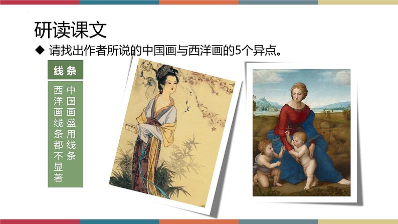 高教版中职高二语文同步教学拓展模块 23《中国画与西洋画》 课件07