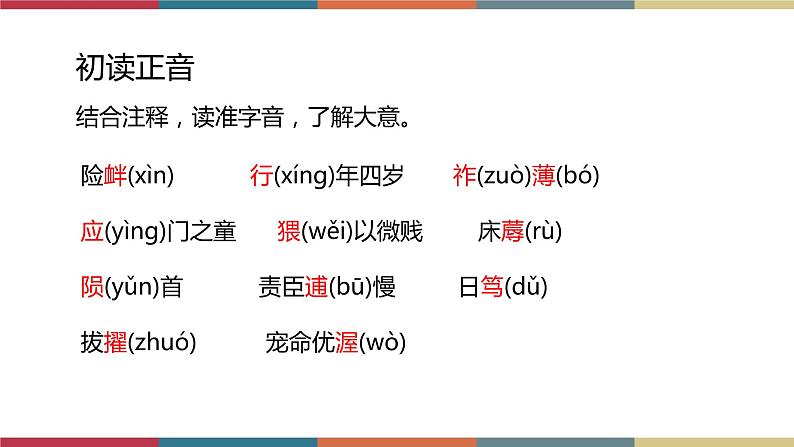 高教版中职高二语文同步教学拓展模块 30《陈情表》课件07