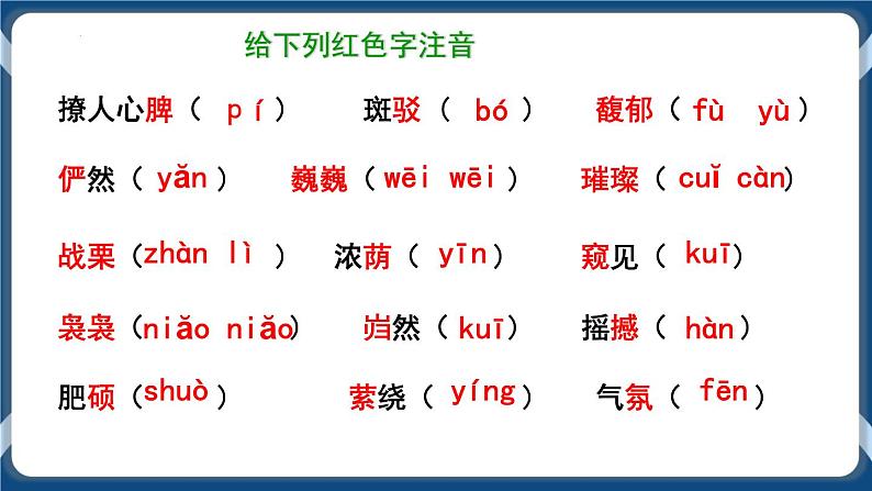 高教版中职高中语文基础模块上册 第2单元 《窗前的树》课件04