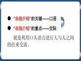 高教版中职高中语文基础模块上册 第3单元 口语交际《自我介绍》课件