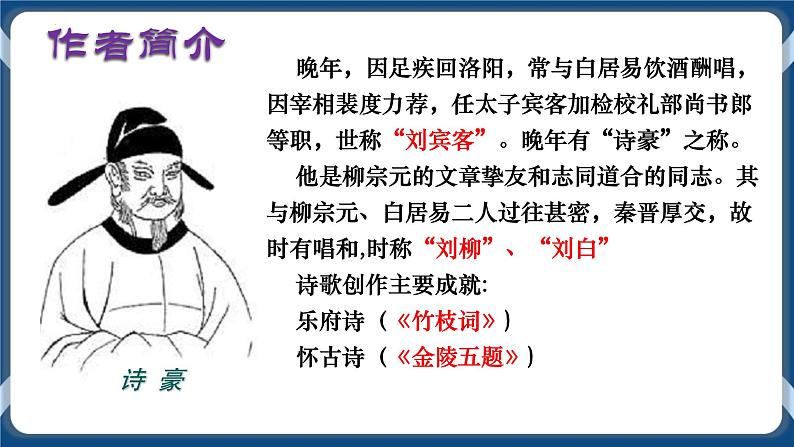 高教版中职高中语文基础模块上册 第5单元 古诗词《石头城》课件06