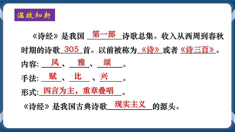 高教版中职高中语文基础模块上册 第6单元 《诗经二首(采薇)》课件02