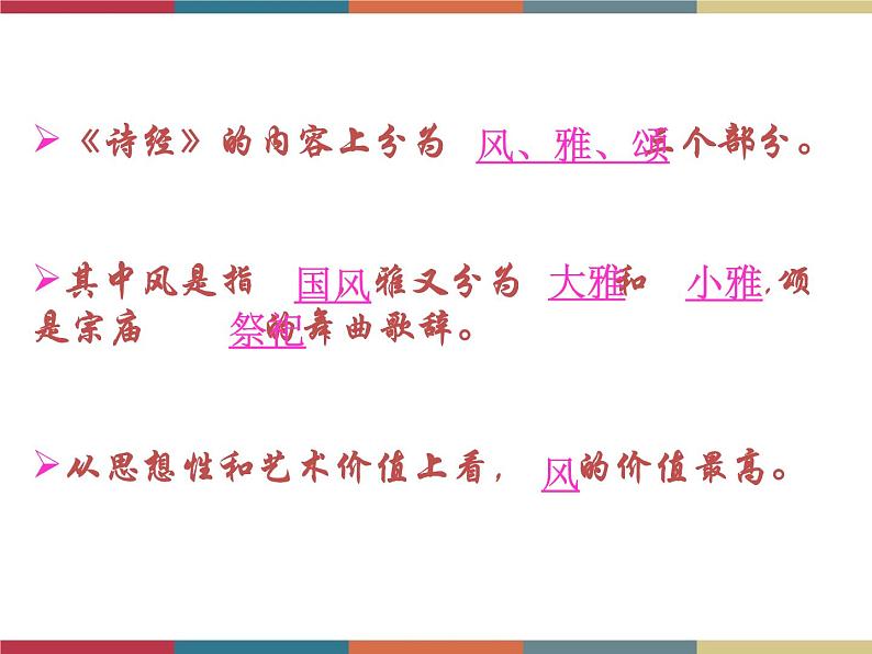 高教版中职高一语文基础模块下册 第1单元 古诗词《桃夭》课件第3页