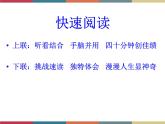 高教版中职高一语文基础模块下册 第3单元《快速阅读》课件