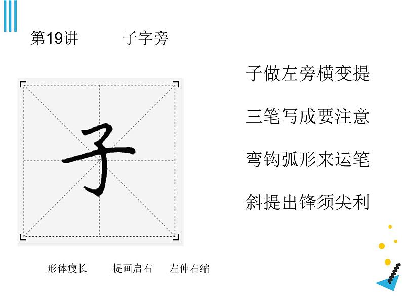 硬笔偏旁--19、20（子字旁、反犬旁）课件PPT02