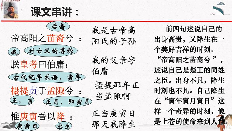 课外古诗词诵读《离骚（节选）》教学课件 中职专用 高中语文同步教学课件（高教版 基础模块下册07