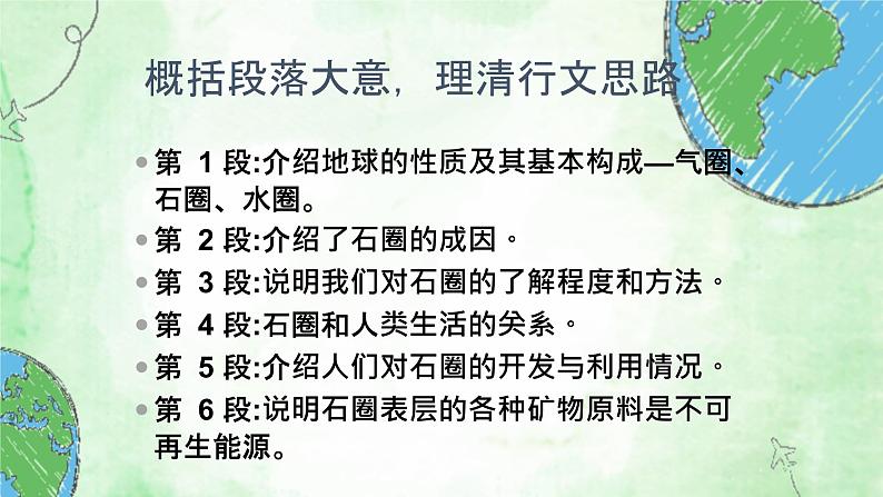 中职语文语文版基础模块下册《看看我们的地球》课件第6页