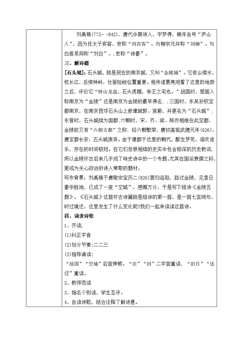 高教版（中职）语文基础模块上册第五单元《石头城》课件+教案+同步分层练习02