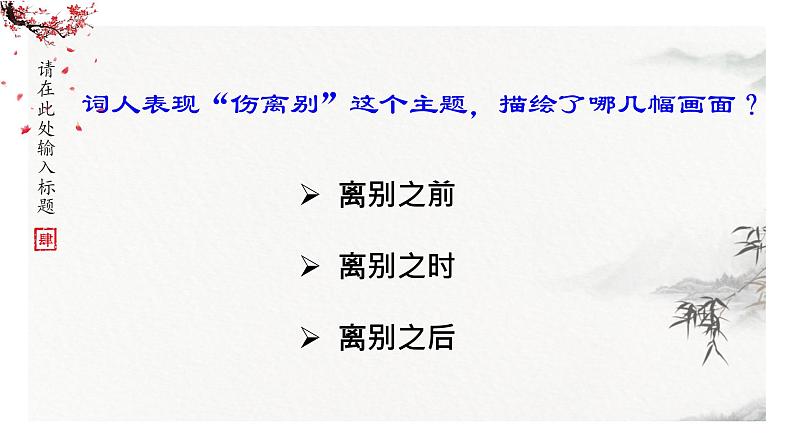 《雨霖铃》课件 年高教版（2023）中职语文职业模块08