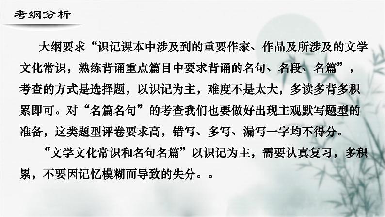 【考点精讲】（广西地区）2024年中职高考语文 一轮复习 专题08-文学文化常识和名句名篇-精讲课件02