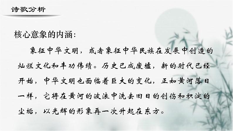 【重点课文复习】2024年中职高考语文 一轮复习之重点篇目 6.《黄河落日》-讲练课件第8页