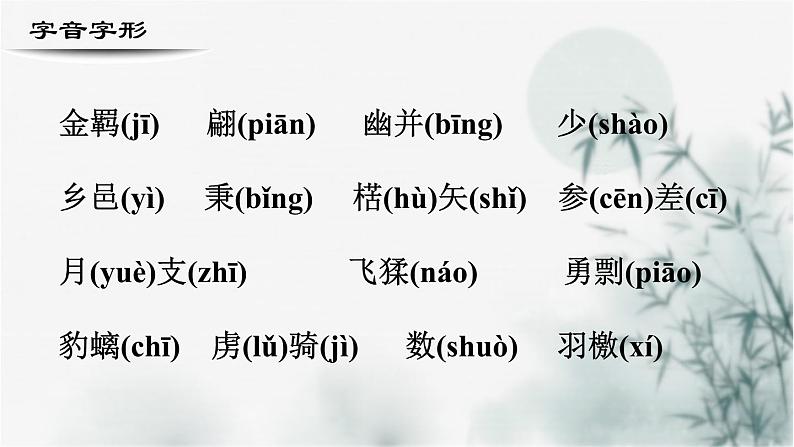 【重点课文复习】2024年中职高考语文 一轮复习之重点篇目 7.《白马篇》-讲练课件第4页