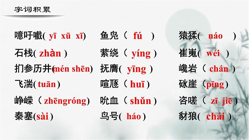 【重点课文复习】2024年中职高考语文 一轮复习之重点篇目 9.《蜀道难》-讲练课件第5页