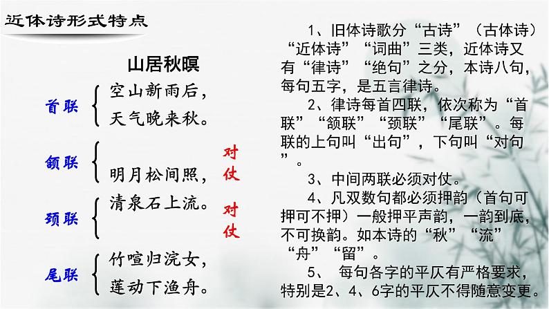 【重点课文复习】2024年中职高考语文 一轮复习之重点篇目 10.《山居秋暝》-讲练课件第4页
