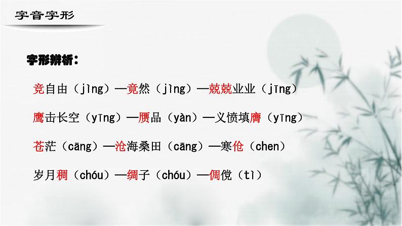 【重点课文复习】2024年中职高考语文 一轮复习之重点篇目 1.《沁园春长沙》-讲练课件05