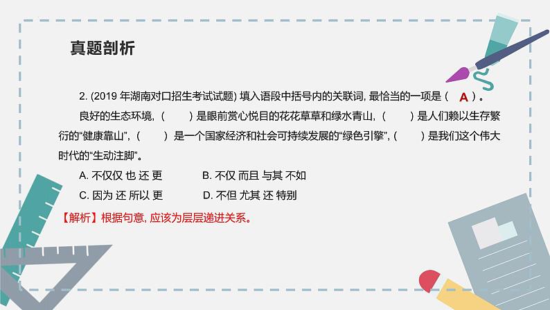 【专题复习】2024年中职高考 语文一轮复习 专题04-虚词 知识点复习 课件05