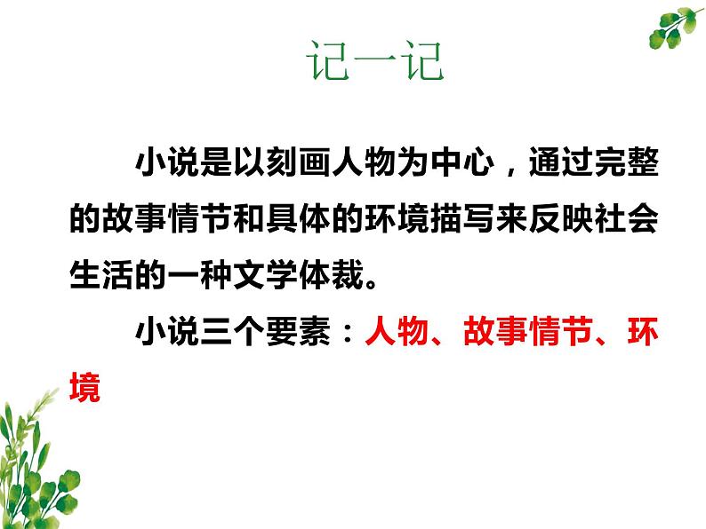 《最后一片叶子》课件中职语文高教版基础模块上册第4页