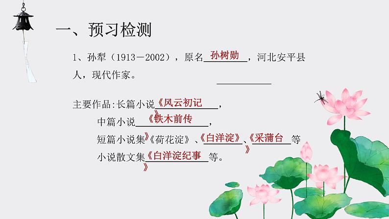 荷花淀第一课时课件中职语文高教版基础模块上册04