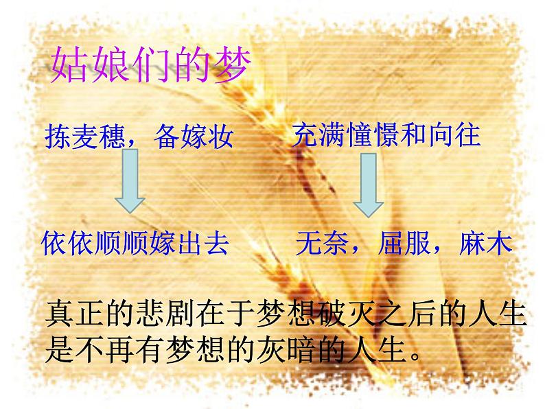 4《拣麦穗》课件 语文版中职语文基础模块上册08