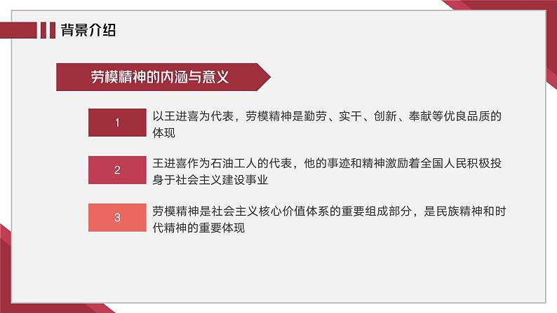 部编高教版2023+中职语文+ 职业模块1.4+ 闪亮的坐标——劳模王进喜-课件06