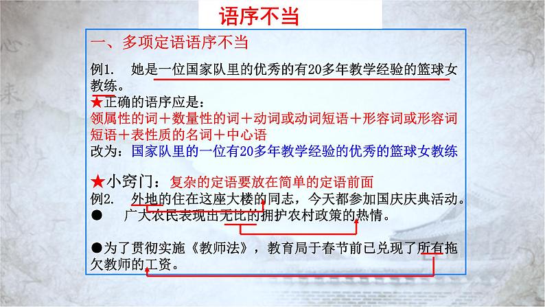 高教版 中职语文 高三对口升学专题复习 一、知识点6、病句 课件+教案06