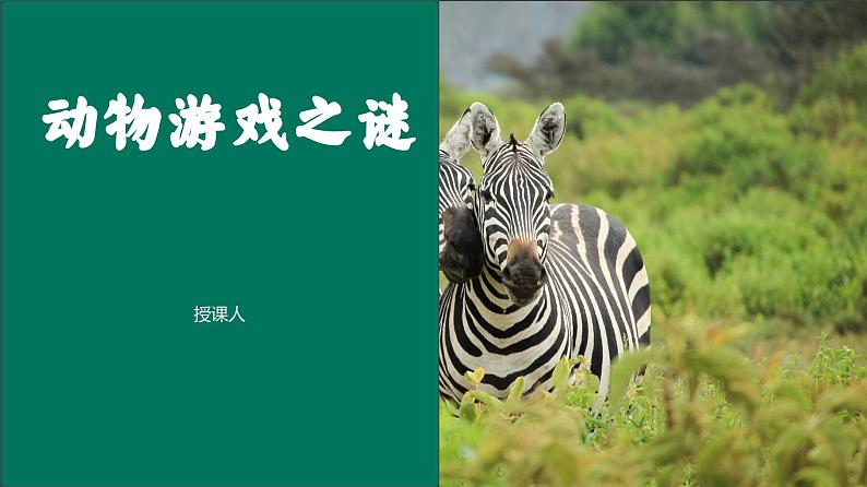 中职语文部编版2023职业教育模块第七单元《动物游戏之谜》授课课件第1页