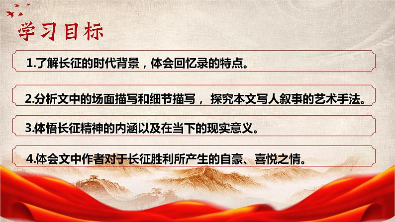 部编高教版 中职语文 基础模块下册 1-3《长征胜利万岁 》（ppt课件）05