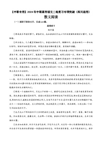 专题10：散文阅读专项-【中职专用】2024年中职高考语文二轮复习专项突破（四川适用）