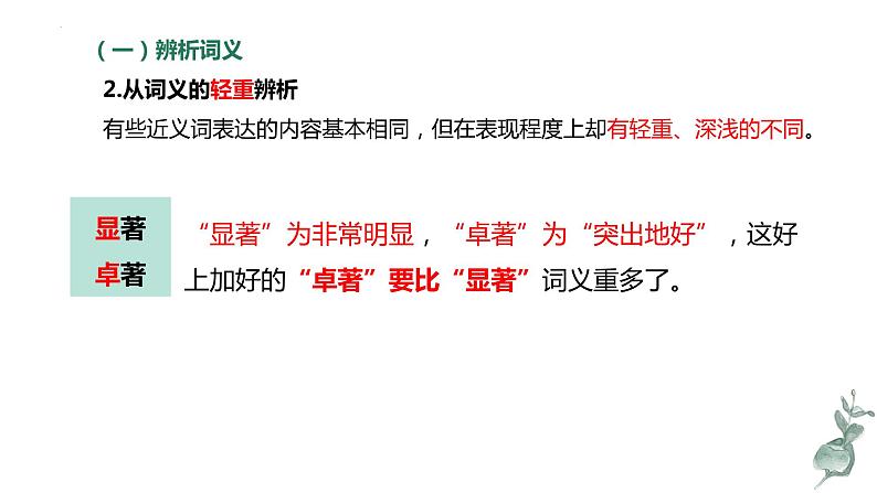 专题    词语（讲）-【中职专用】备战2025年单考招生语文一轮复习讲练测课件PPT08