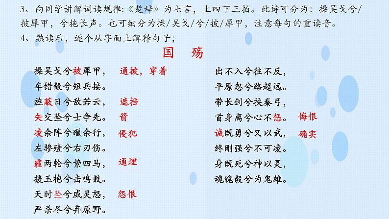 《国殇》-2023-2024学年高一基础模块下册同步备课教学课件（高教版2023）08