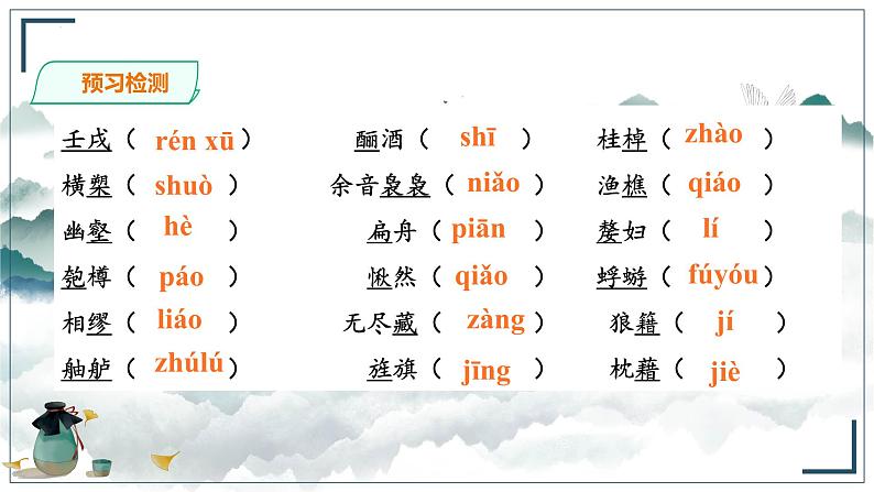 《赤壁赋》ppt  中职语文08