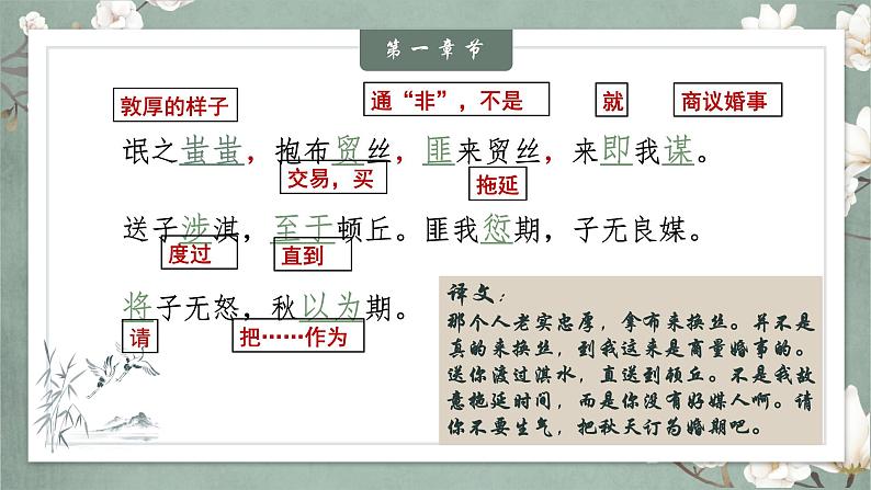 《诗经·氓》-【中职专用】高二语文同步公开课精品讲堂（语文版·拓展模块）课件PPT05