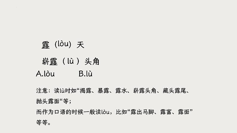 2024届山东省中职语文春季高考复习字音专题+课件PPT07